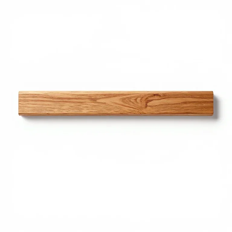 a strip of wooden garden border edging, top-down view, single item fully visible and centred,...