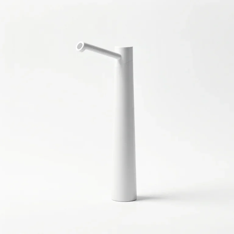 an oil dispenser with a slim pour spout, side view, single item fully visible and centred, is...