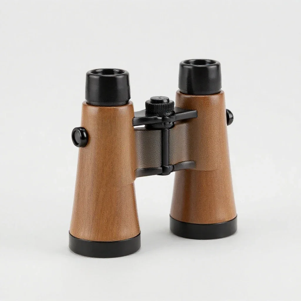 Captain's spyglass isolated on a white background