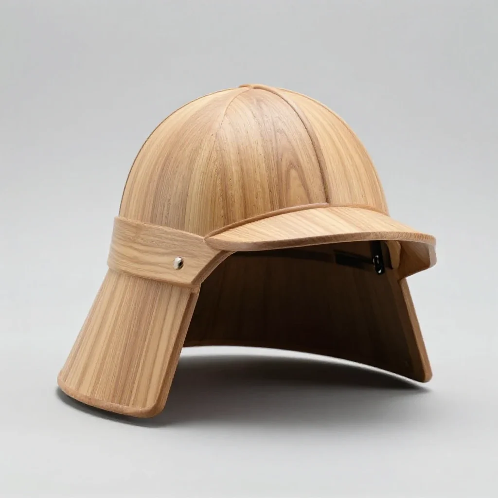 Samurai helmet isolated on a white background