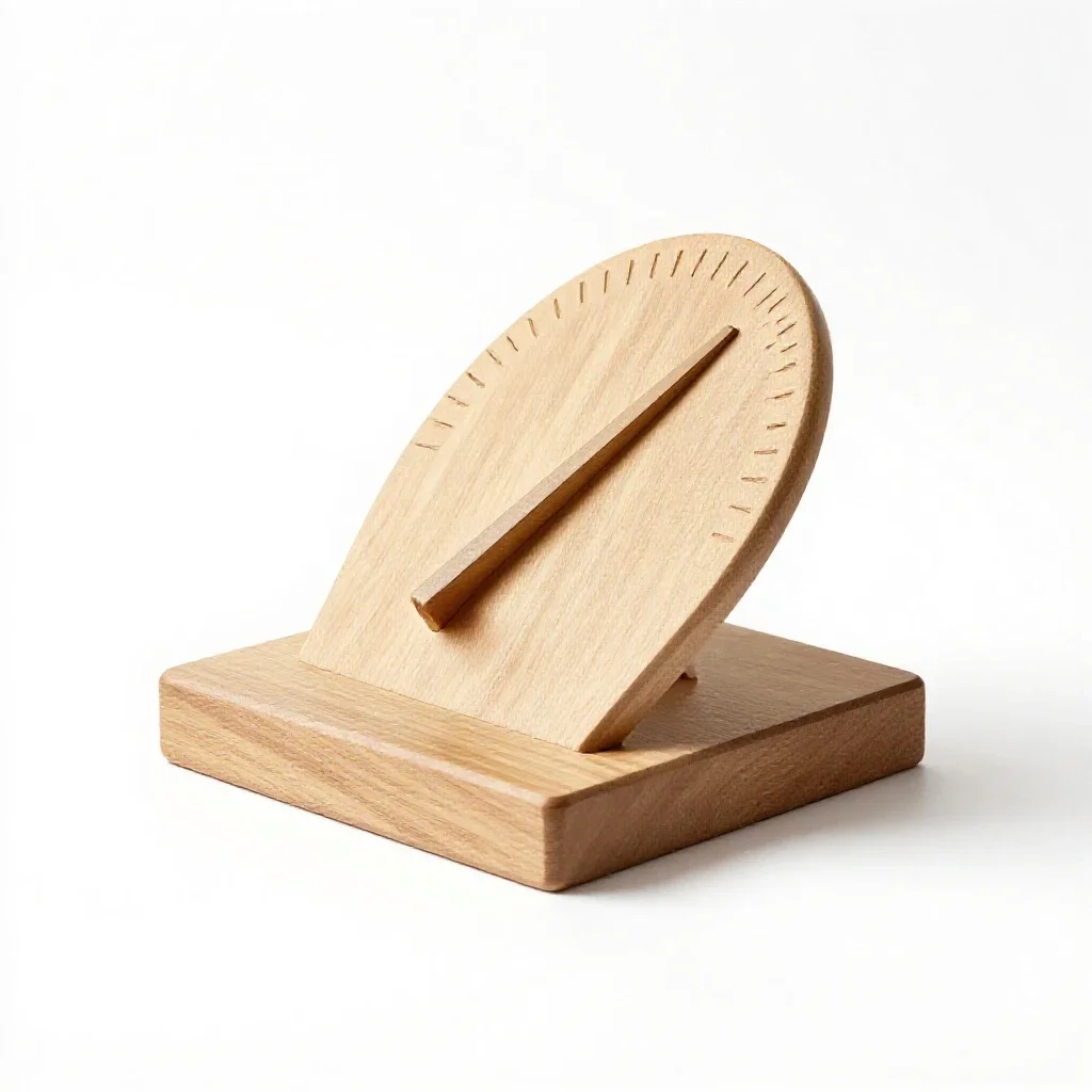 Sundial isolated on a white background