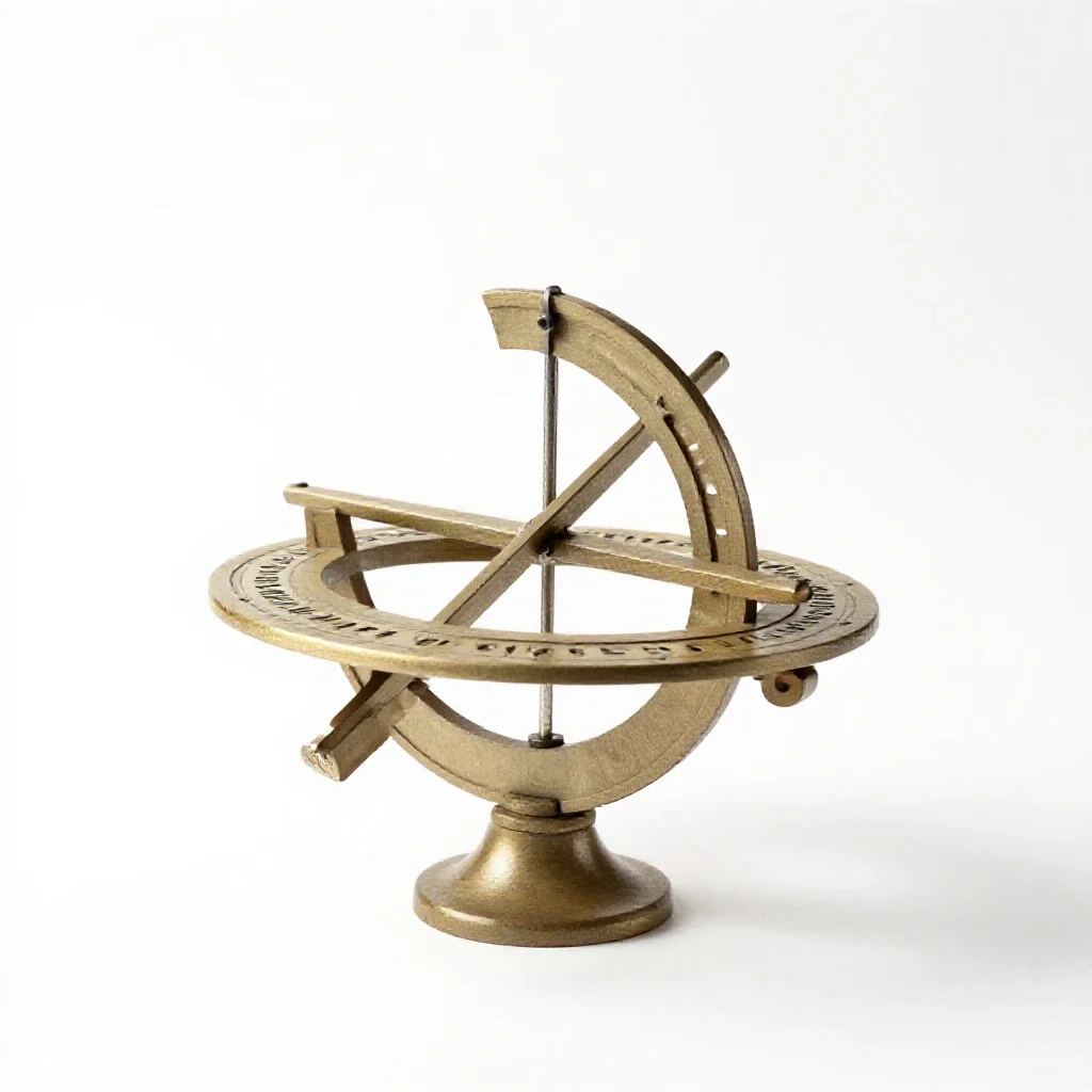 Astrolabe isolated on a white background