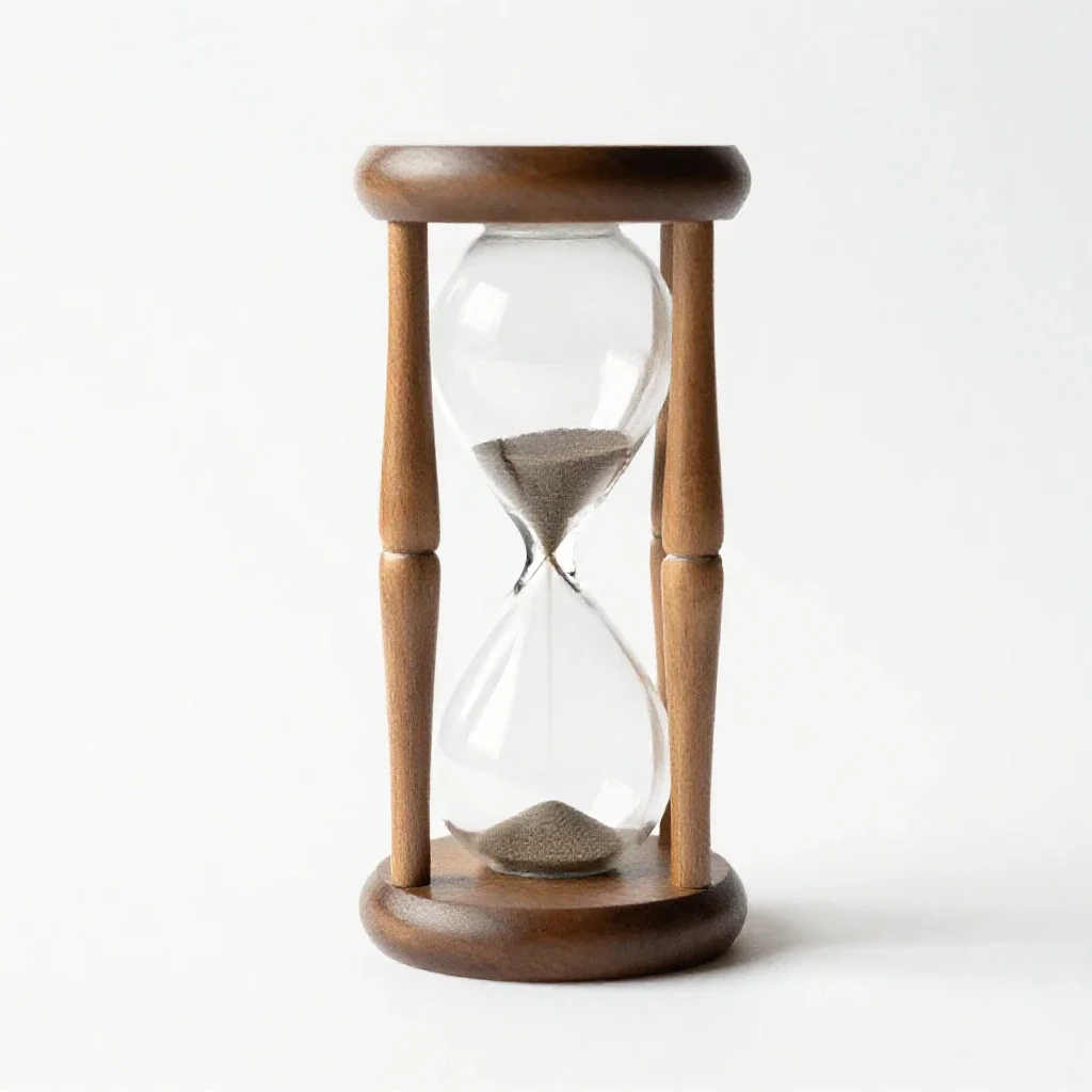 Hourglass isolated on a white background