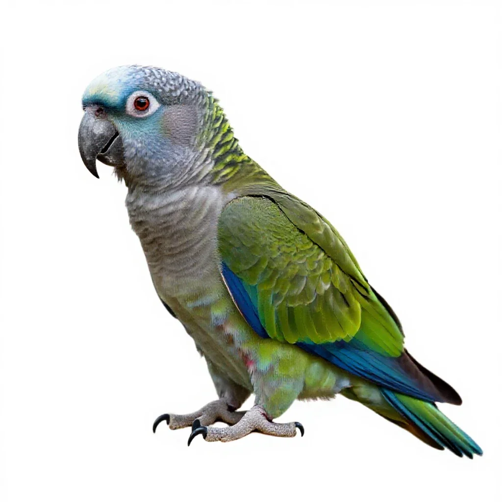 Kea parrot isolated on a white background
