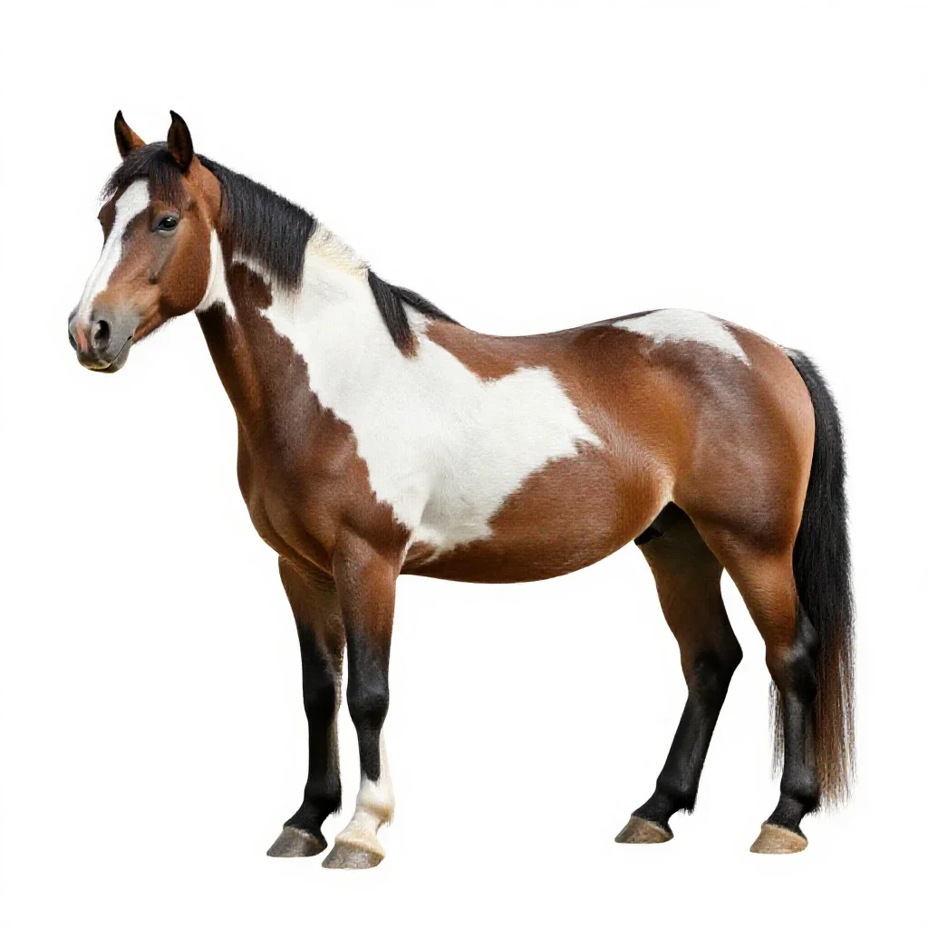 Shire horse isolated on a white background