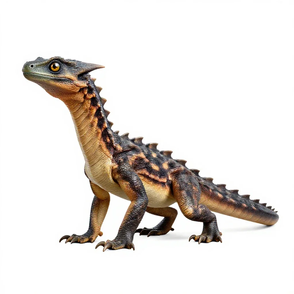 Young wyvern isolated on a white background