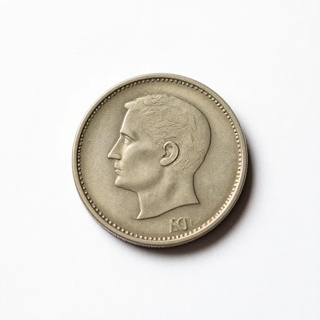 Coin hoard isolated on a white background