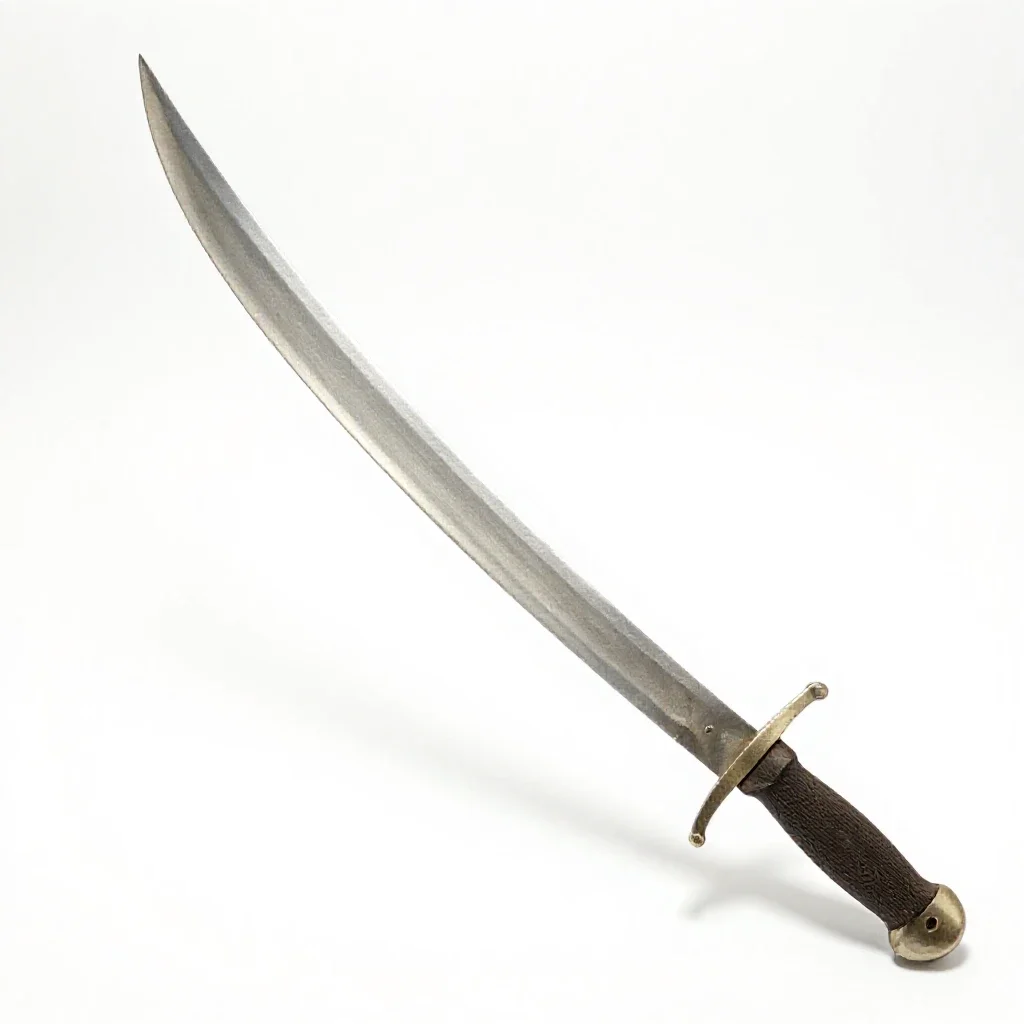 Curved scimitar isolated on a white background