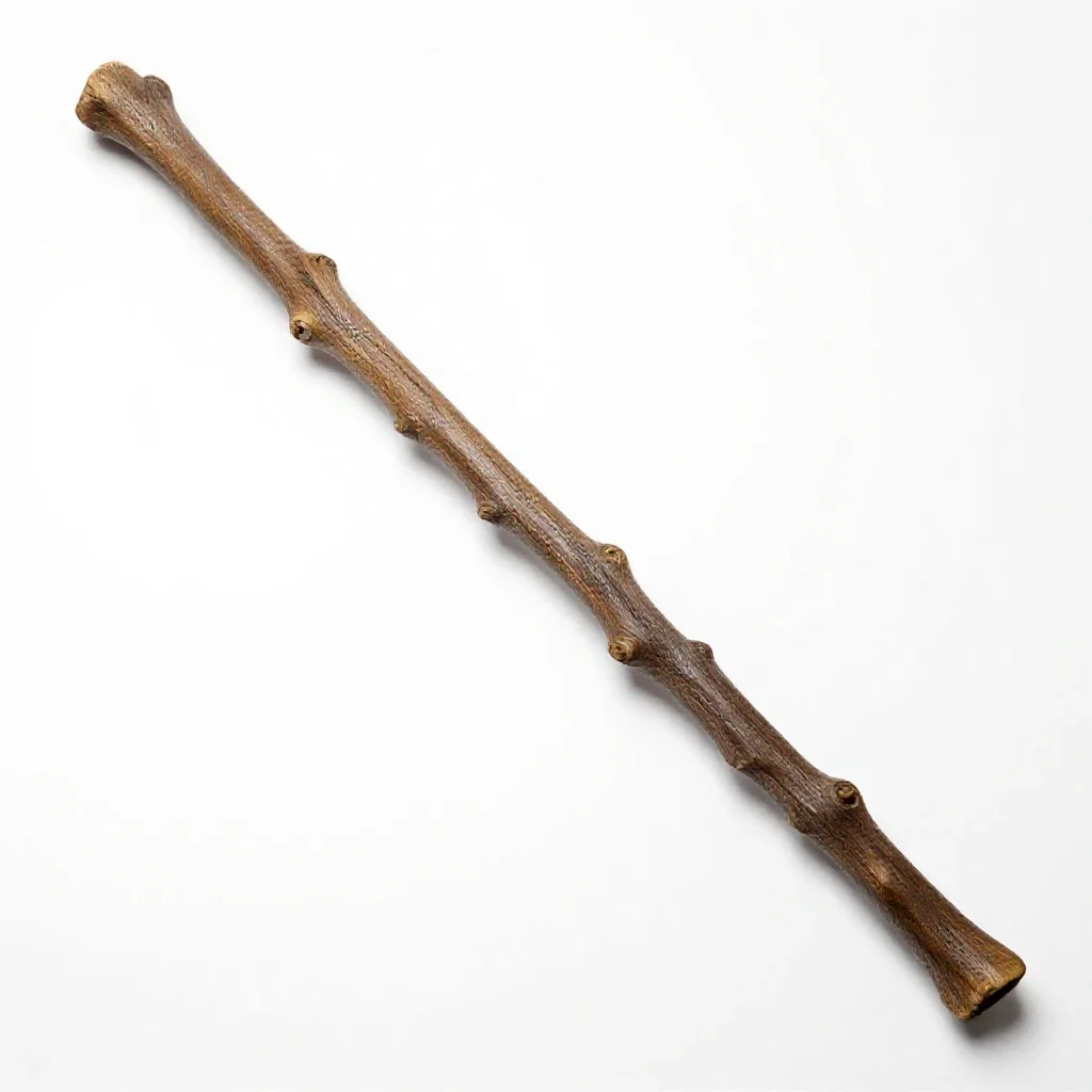 Gnarled wand isolated on a white background