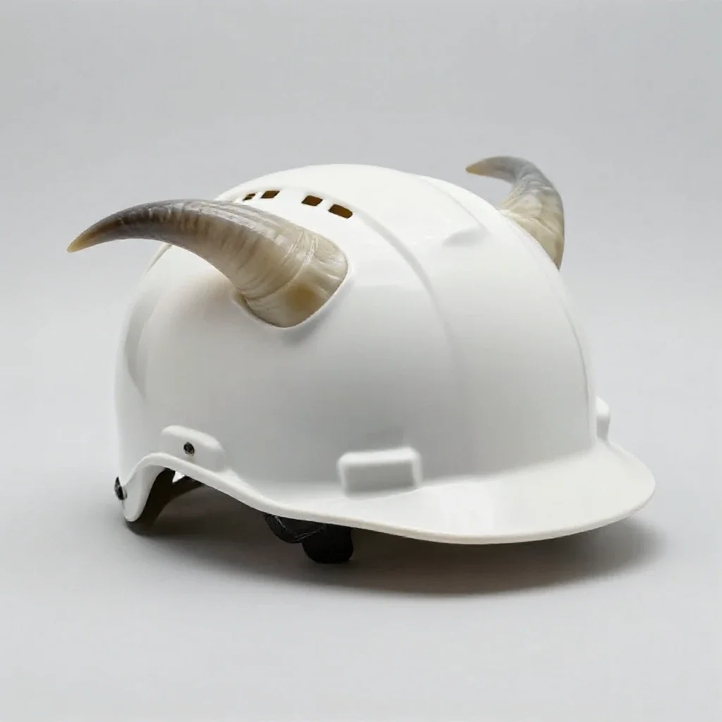 Horned helm isolated on a white background