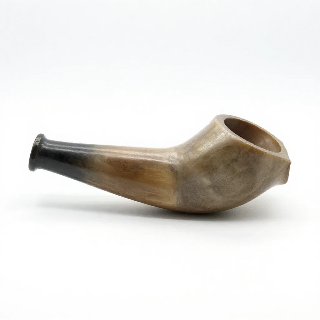 Hunting horn isolated on a white background