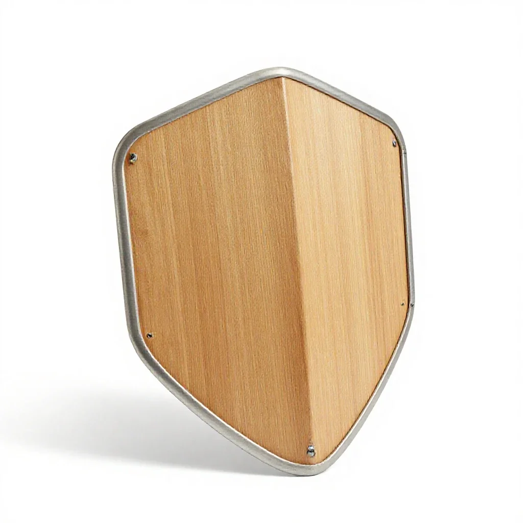 Kite shield isolated on a white background
