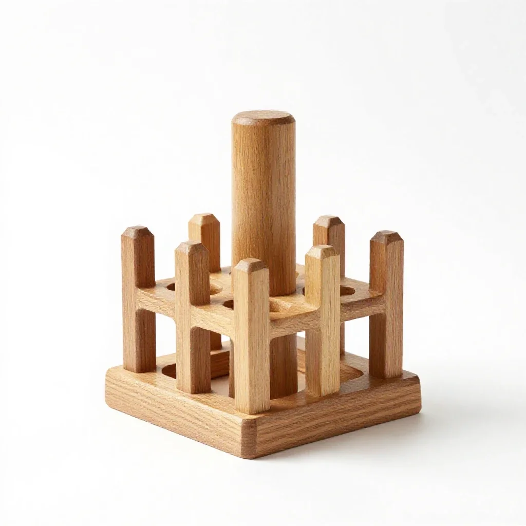 Potion bottle rack isolated on a white background