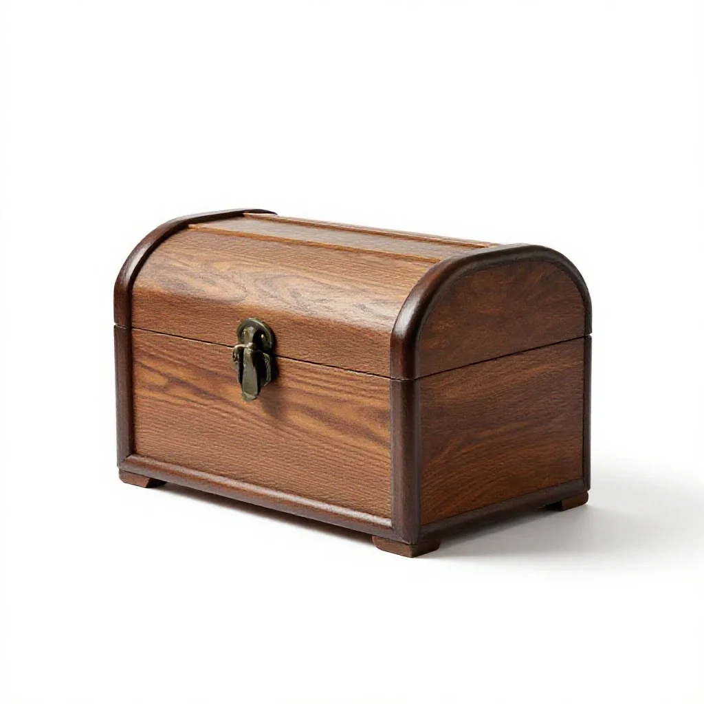 Treasure chest isolated on a white background