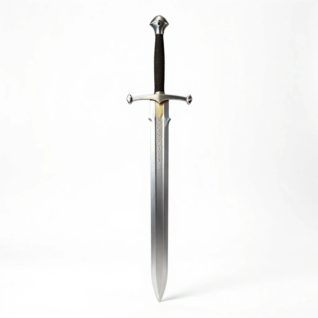 Two-handed greatsword isolated on a white background