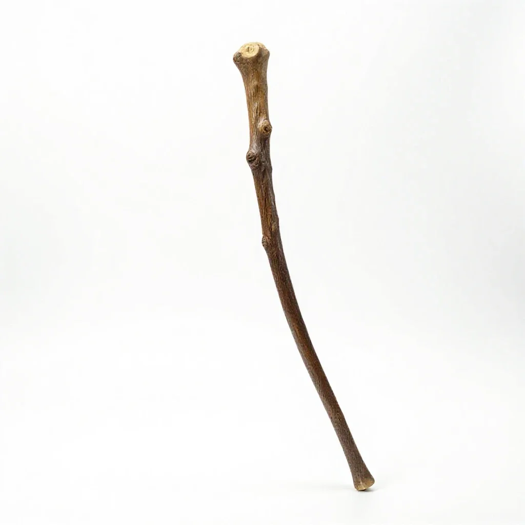 Wizard's staff isolated on a white background