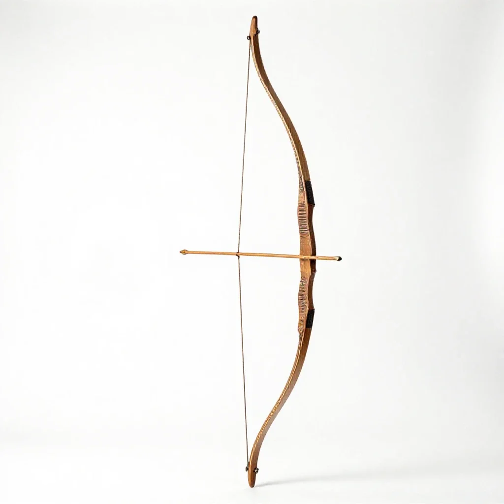 Elven bow isolated on a white background