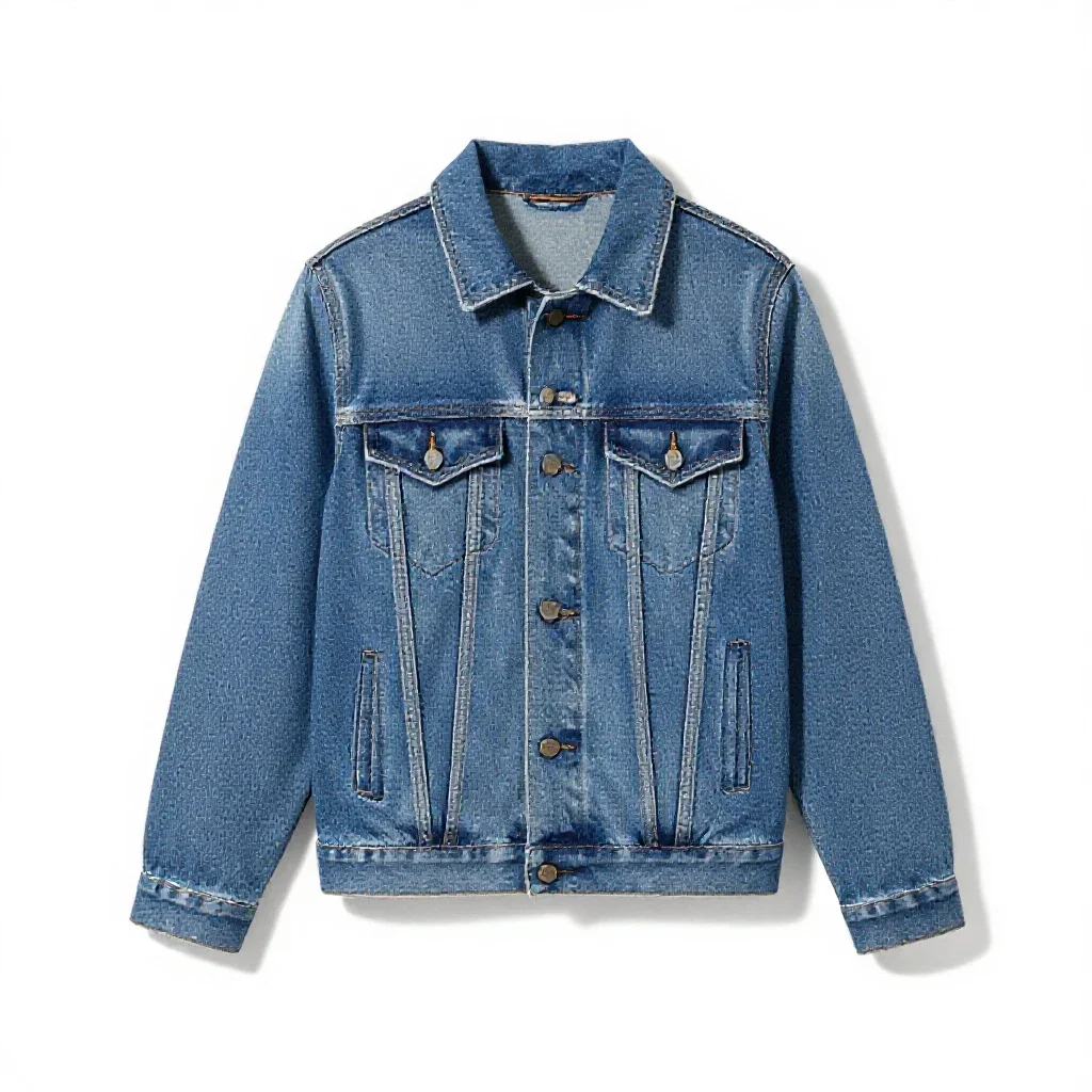Denim jacket isolated on a white background