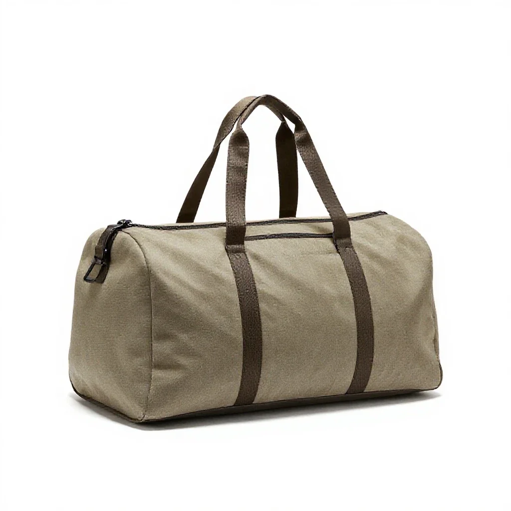 Duffel bag isolated on a white background