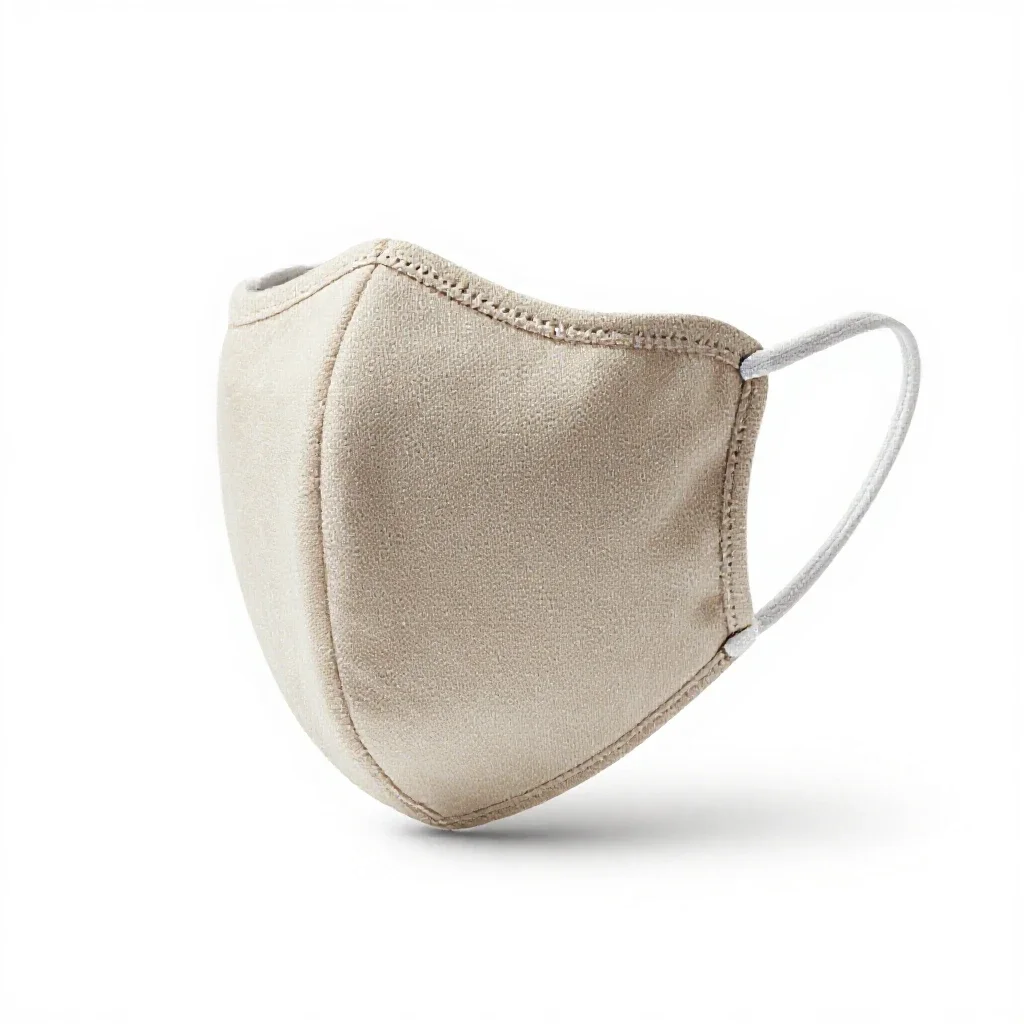 Fabric face mask isolated on a white background