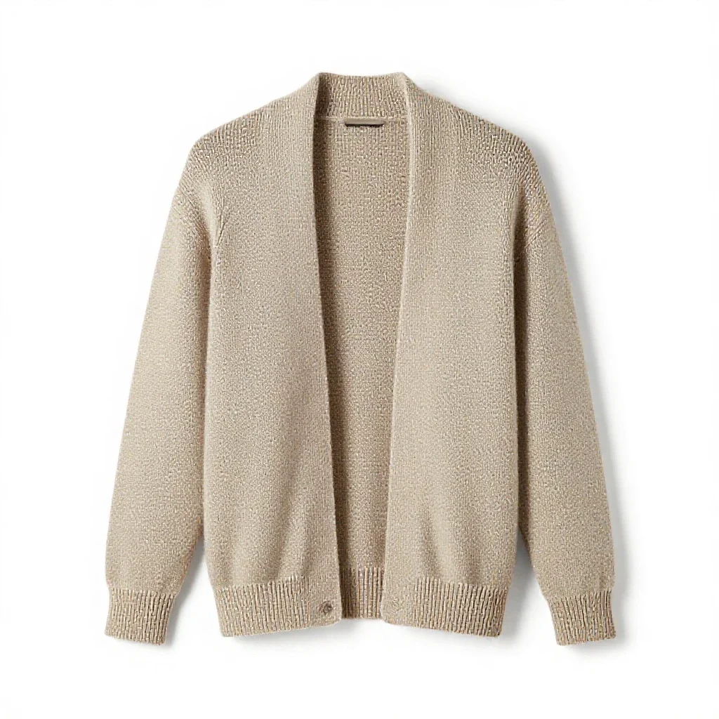 Knitted cardigan isolated on a white background