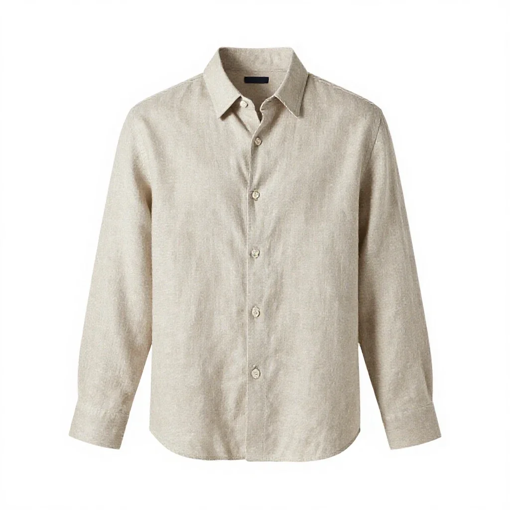 Linen shirt isolated on a white background
