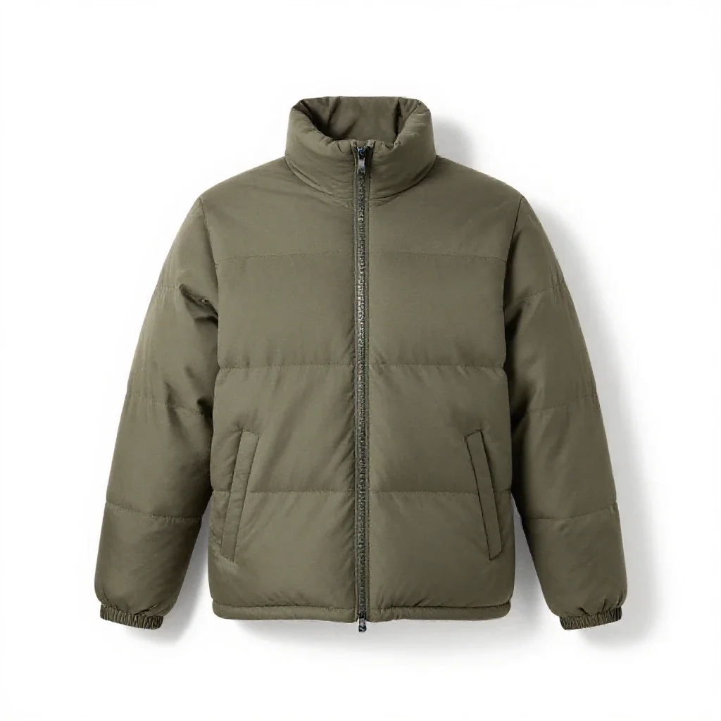 Puffer jacket isolated on a white background