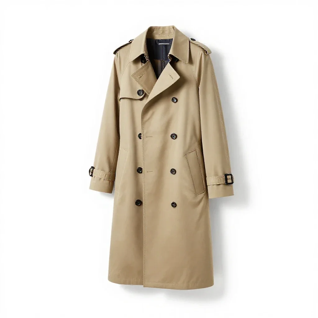 Trench coat isolated on a white background