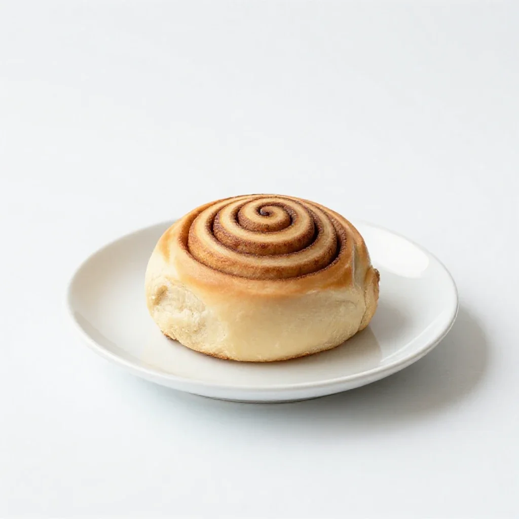 Cinnamon roll isolated on a white background
