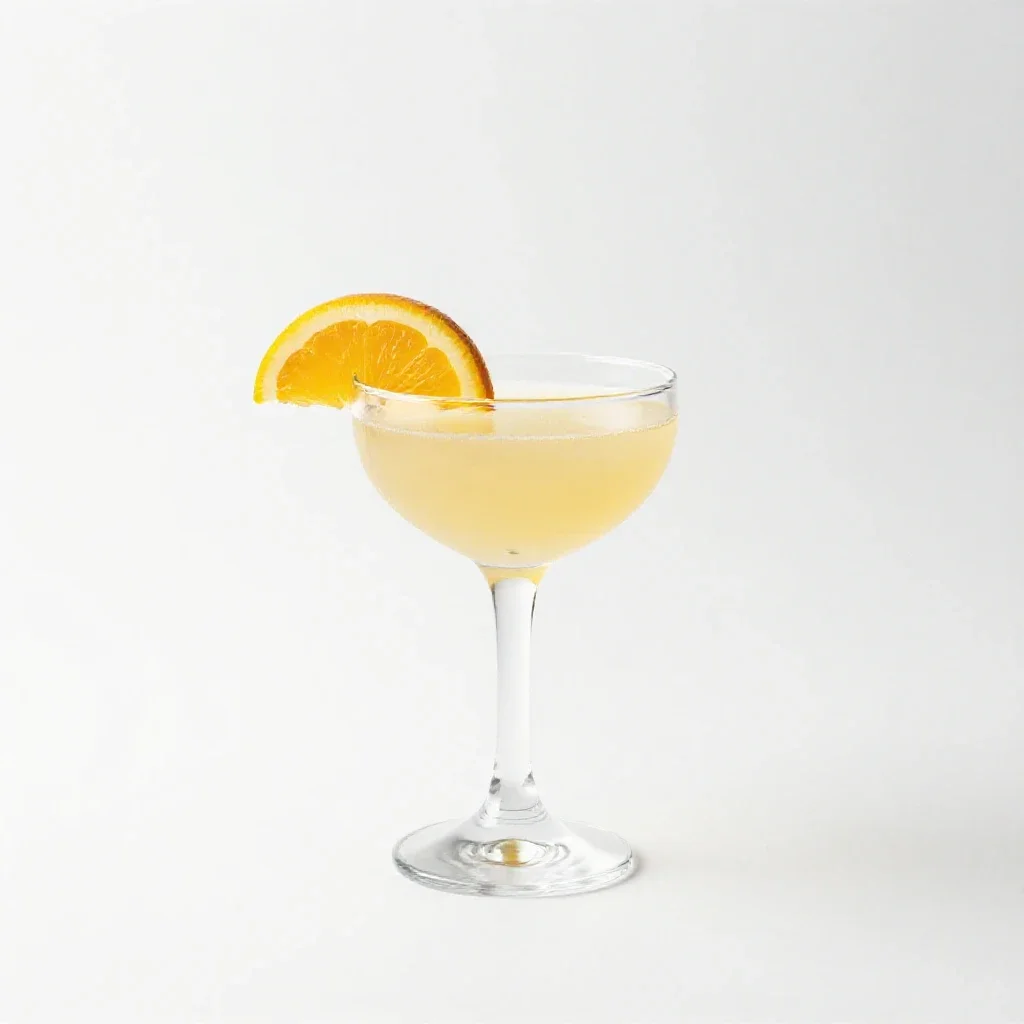 Cocktail with a citrus twist isolated on a white background