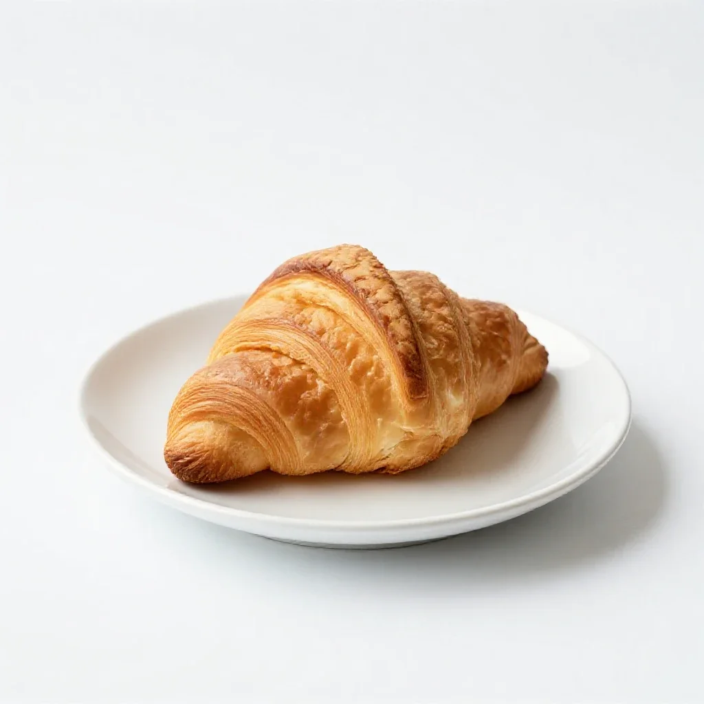 Croissant isolated on a white background