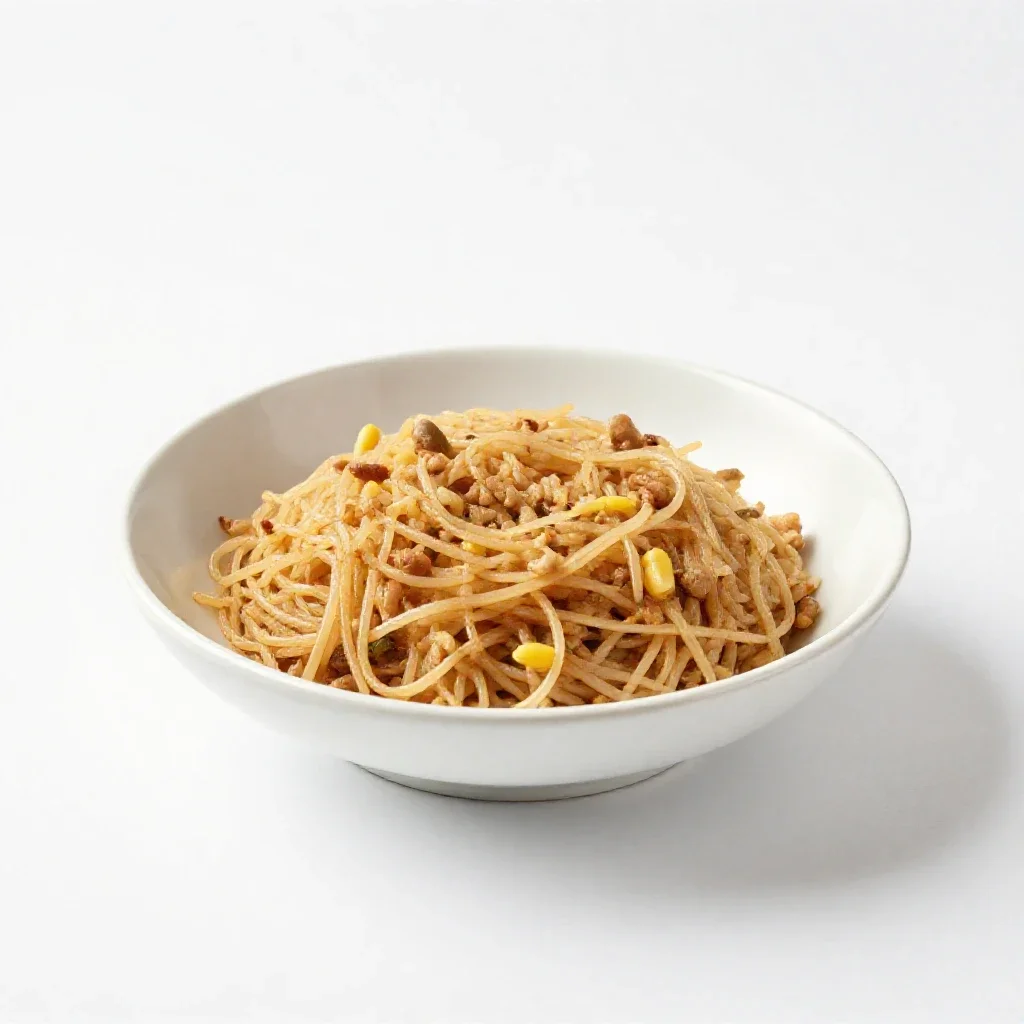 Poke bowl isolated on a white background