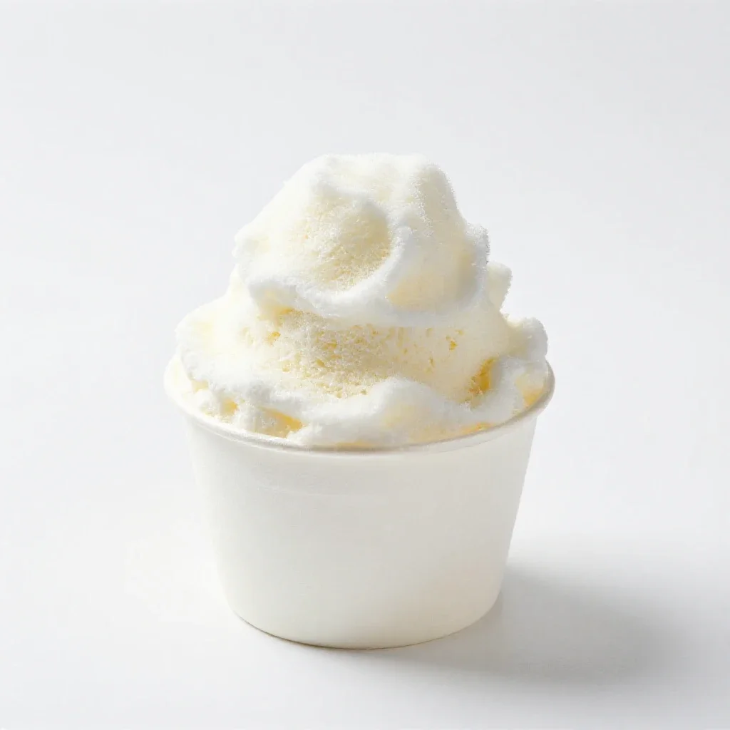 Shave ice cup isolated on a white background