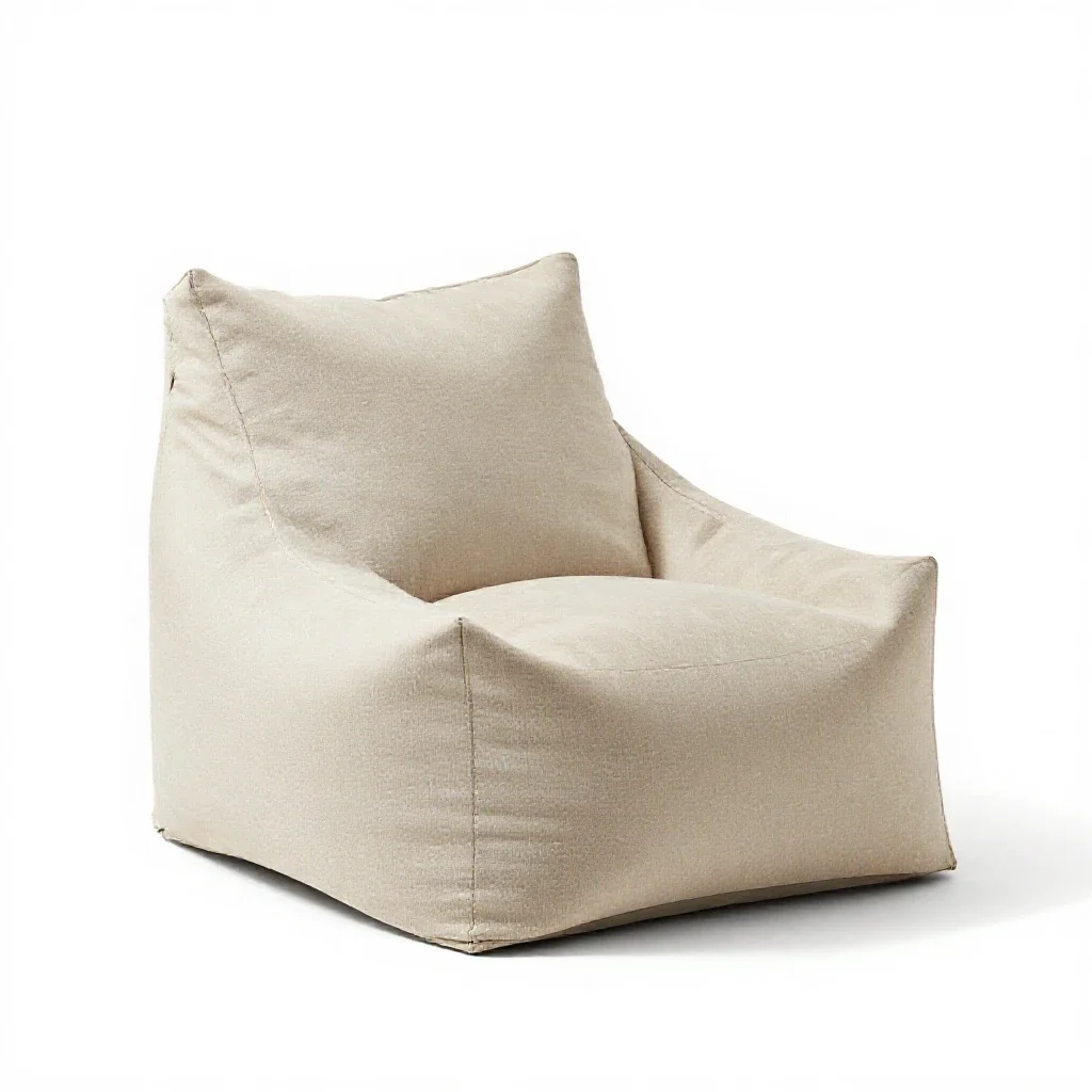 Bean bag chair isolated on a white background