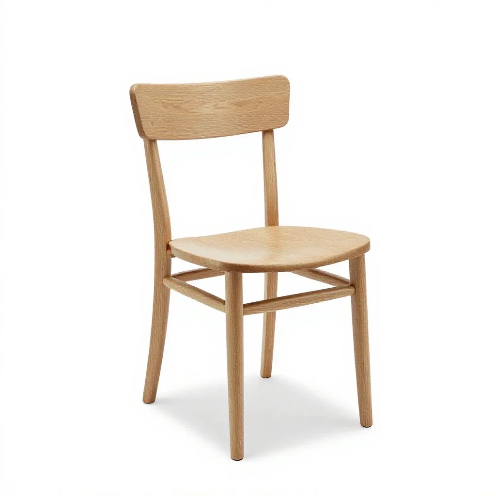 Bentwood bistro chair isolated on a white background