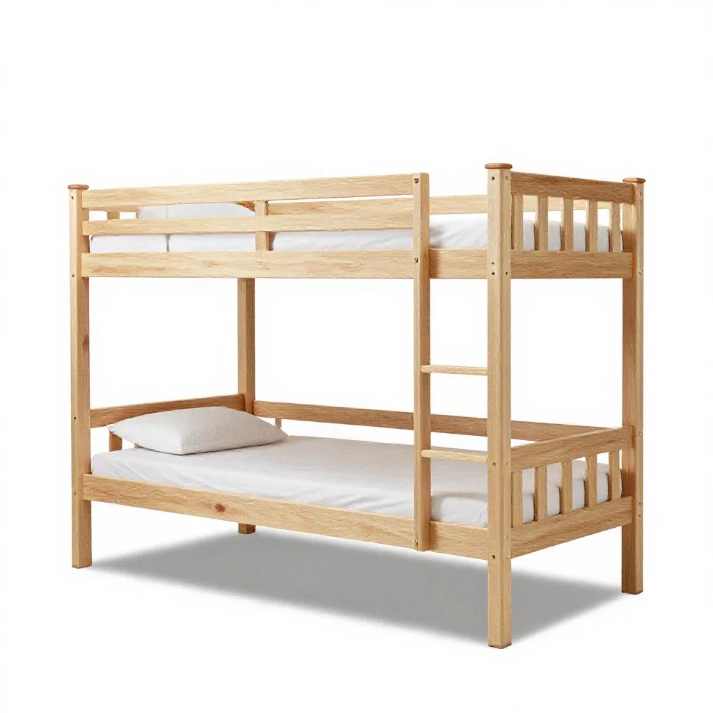 Bunk bed isolated on a white background