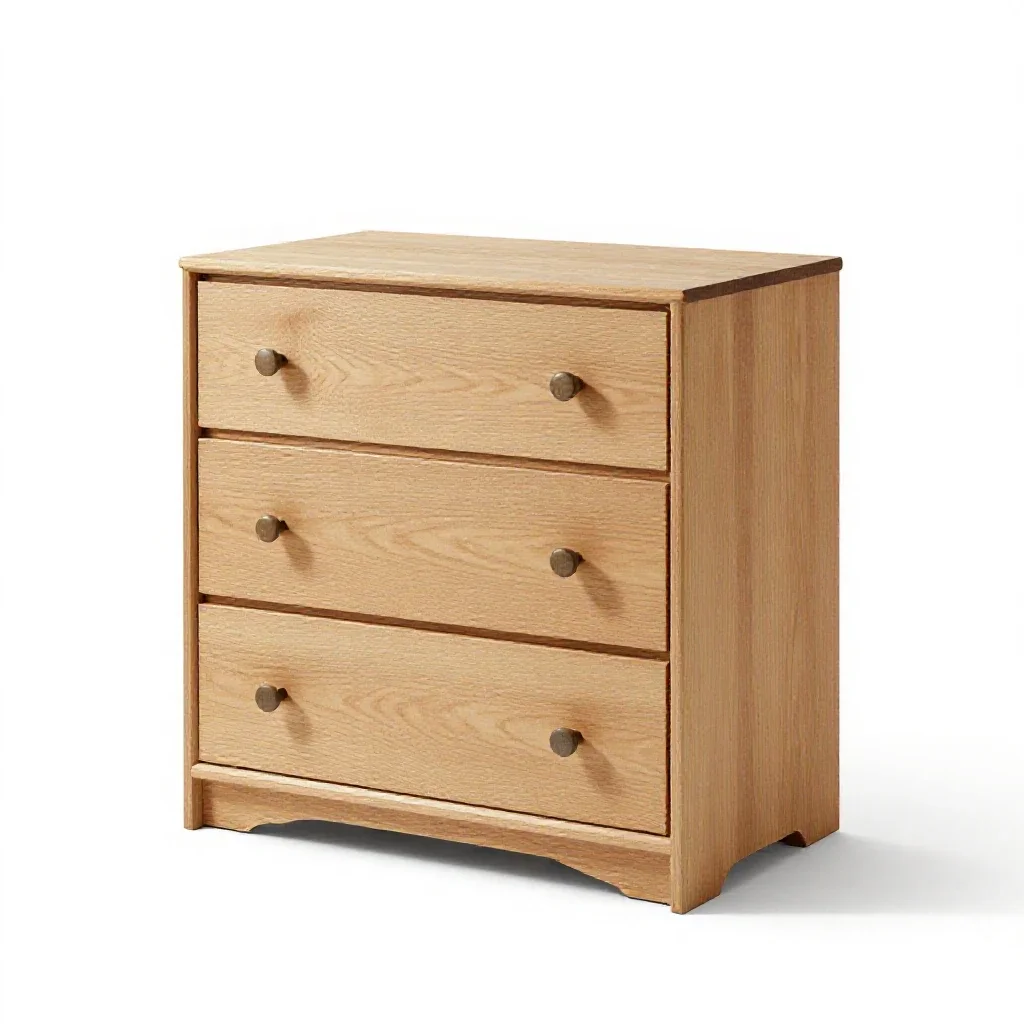 Chest of drawers isolated on a white background