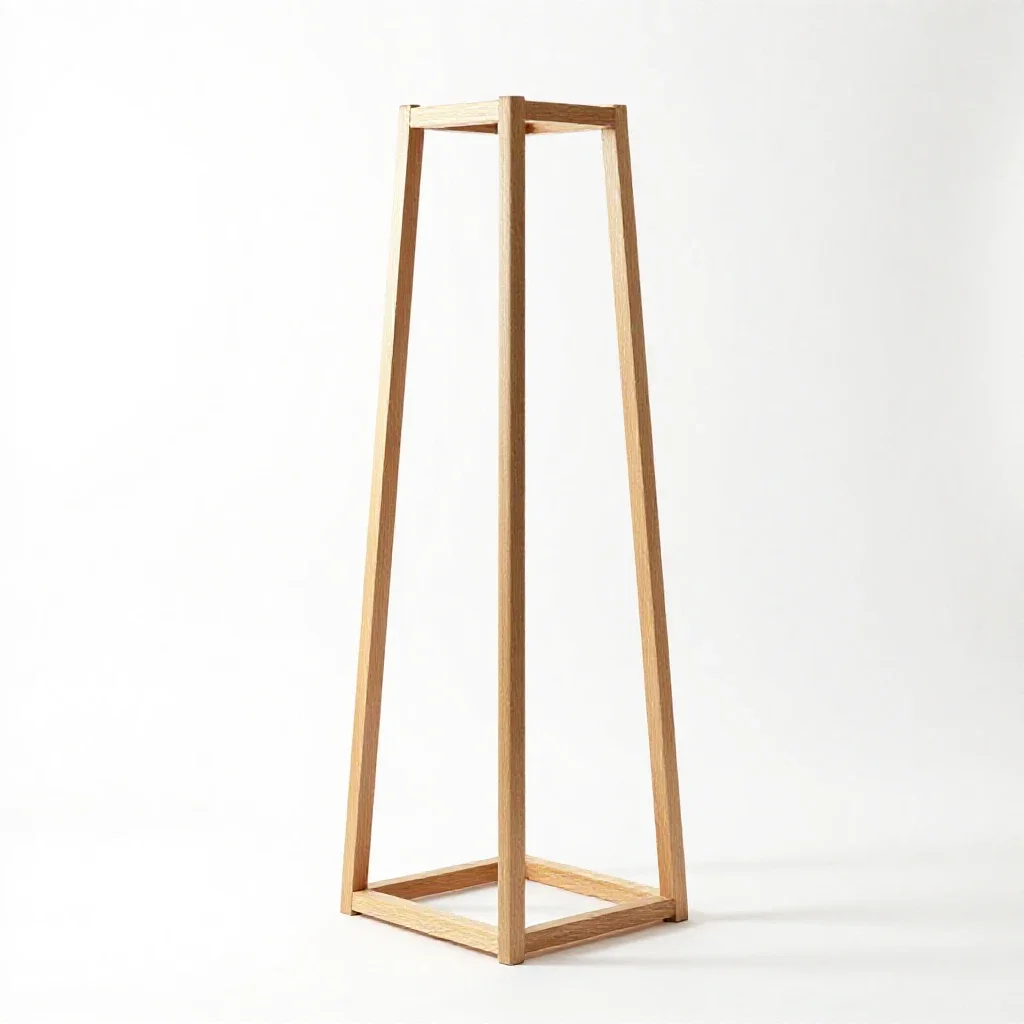 Coat stand isolated on a white background
