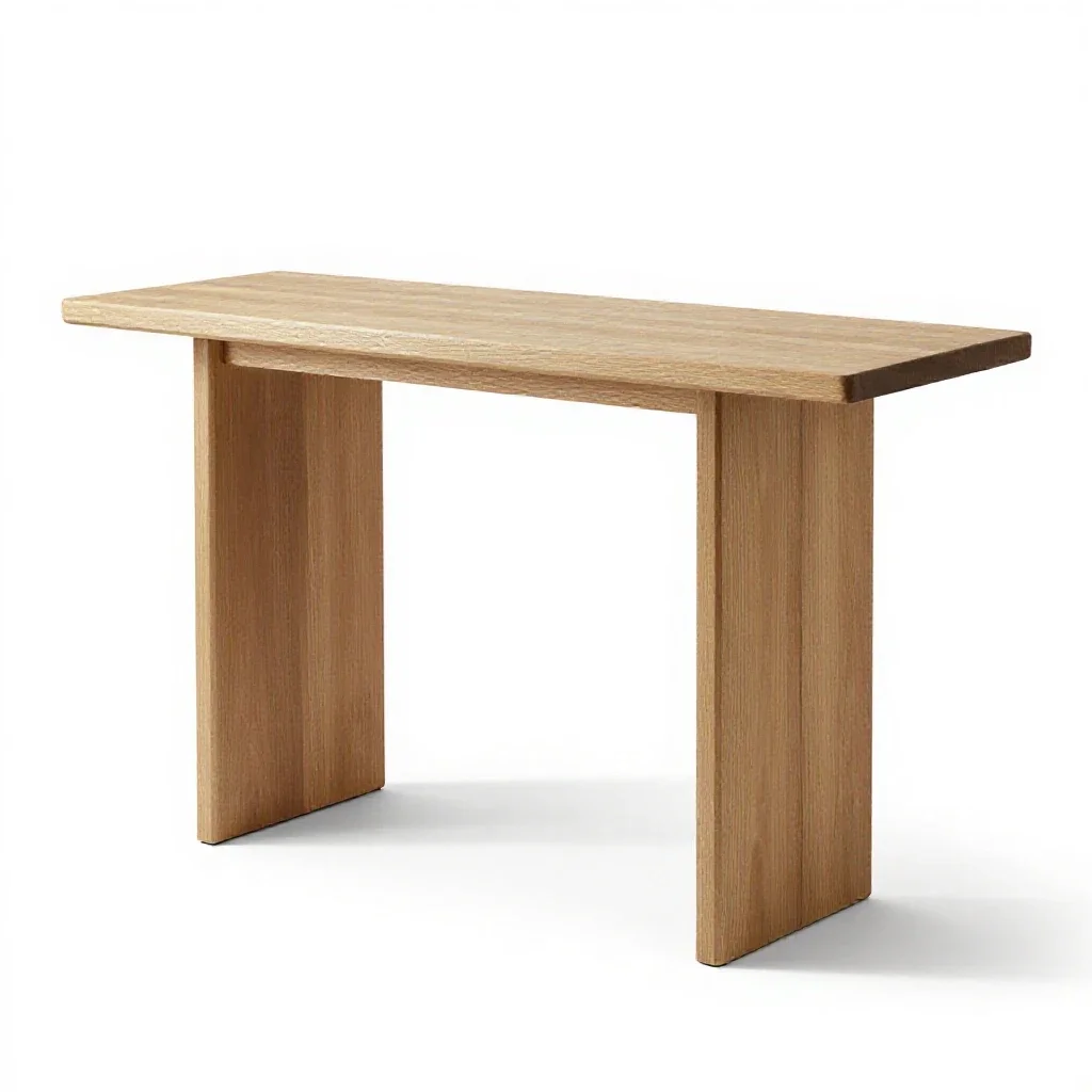 Console table isolated on a white background