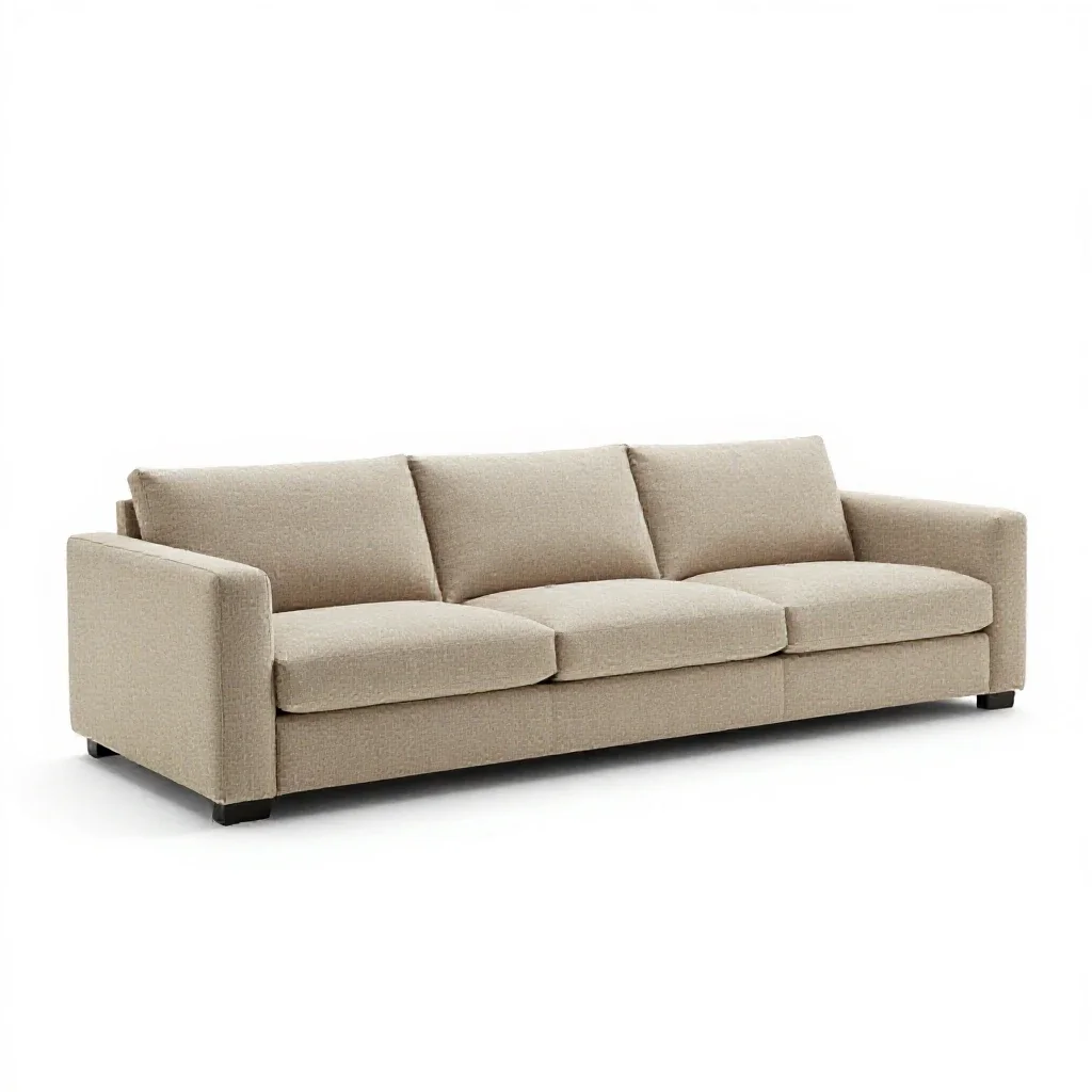 Modular sofa section isolated on a white background