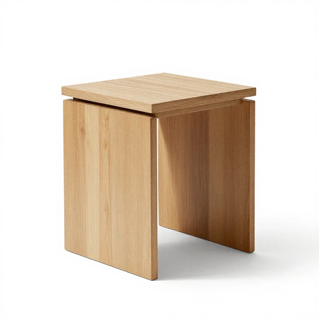 Nesting side table set isolated on a white background