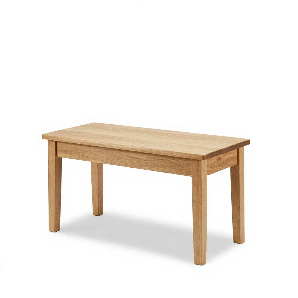 Piano bench isolated on a white background