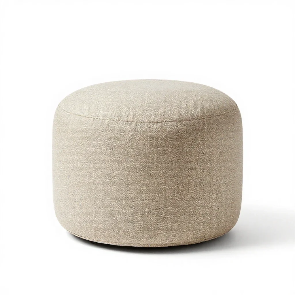 Pouffe ottoman isolated on a white background