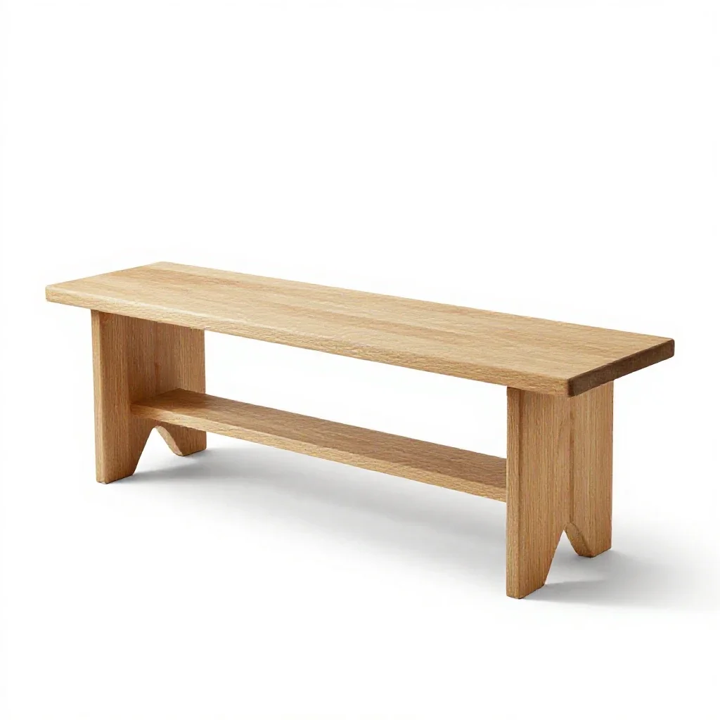 Shoe rack bench isolated on a white background