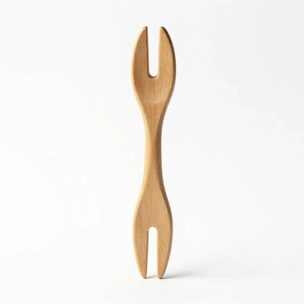Hand fork isolated on a white background