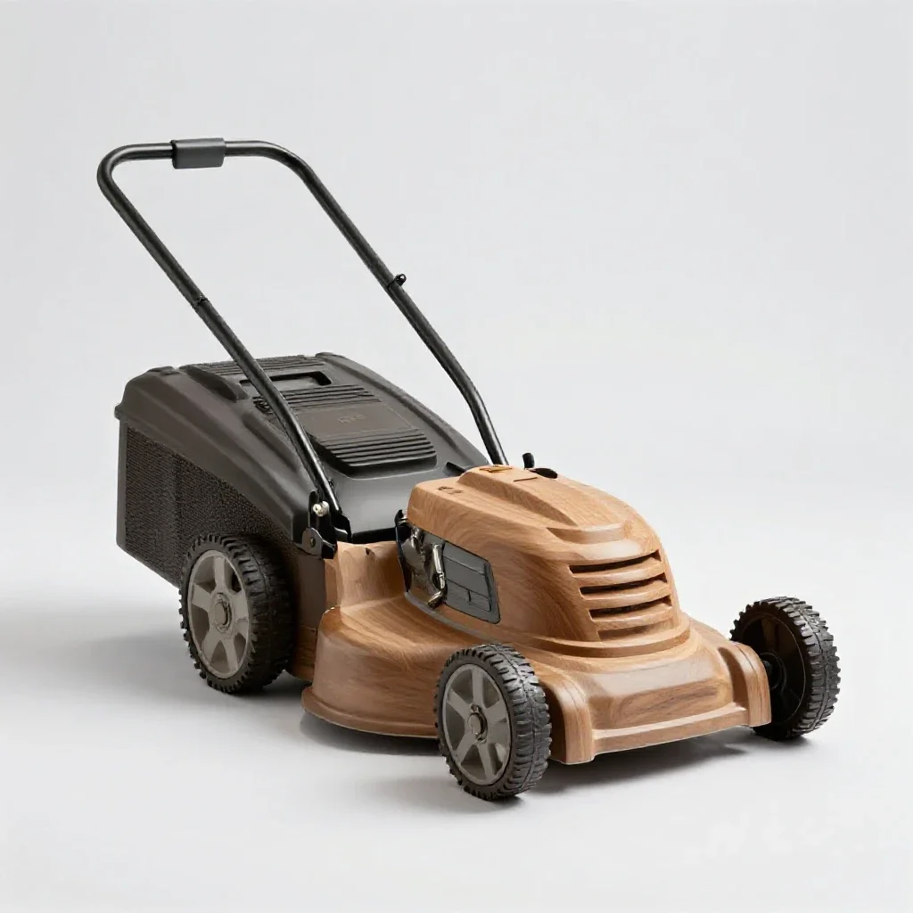 Lawn mower isolated on a white background