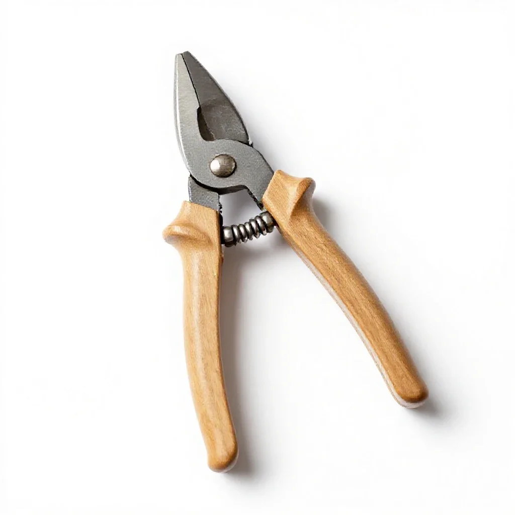 Pair of secateurs isolated on a white background