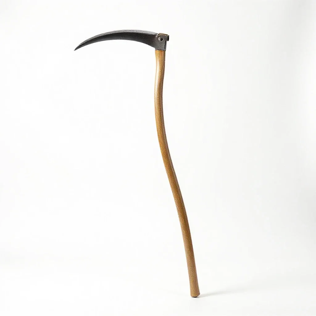 Scythe isolated on a white background