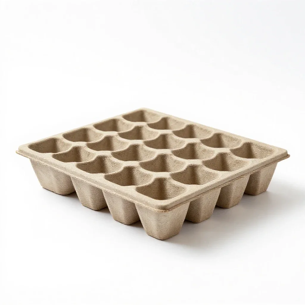 Seed tray isolated on a white background