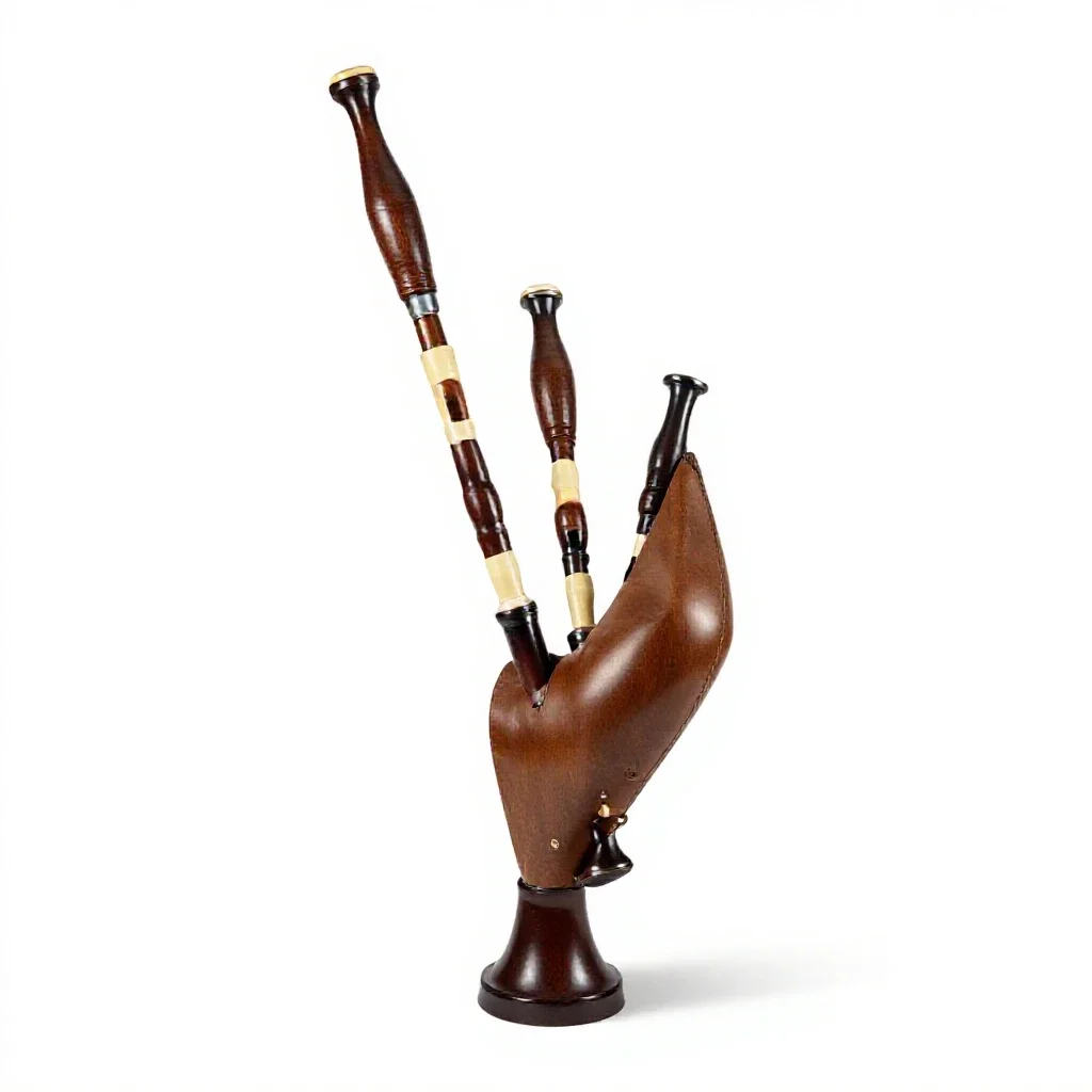 Bagpipe isolated on a white background